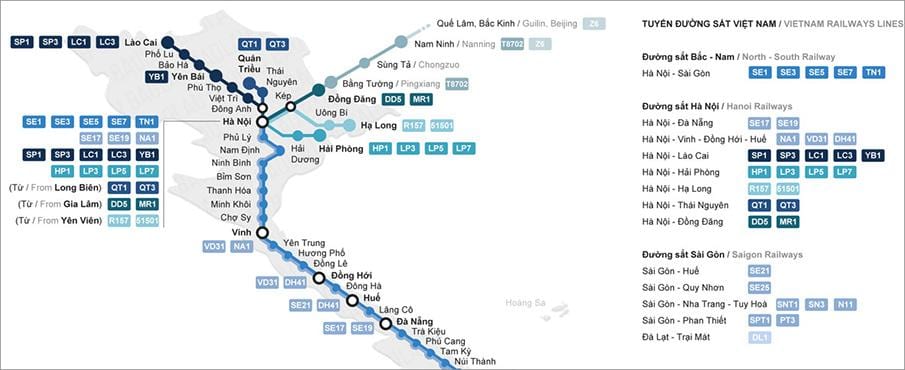 ایستگاه راه آهن, ho chi minh city map