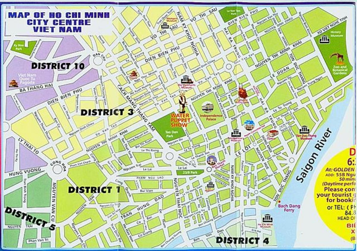 نقشه ho chi minh city center