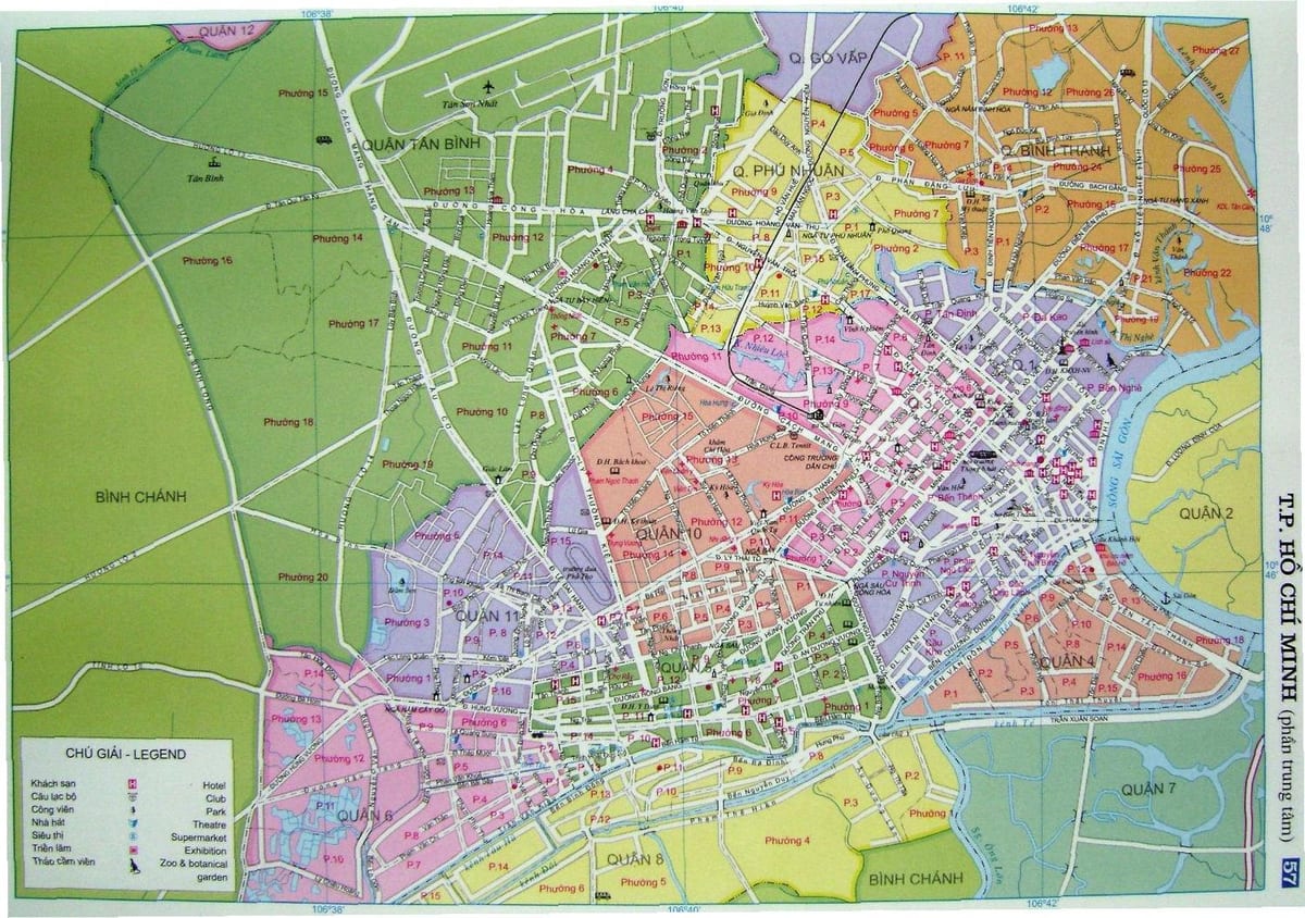 نقشه, ho chi minh, خیابان