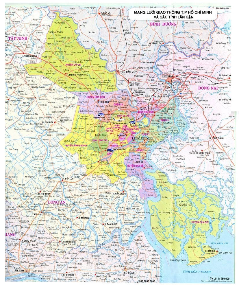 نقشه tp, ho chi minh