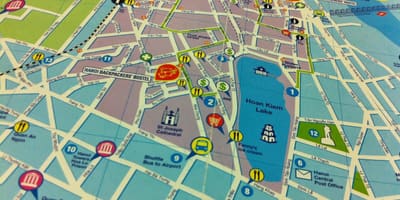 Ho chi minh تور پیاده روی نقشه