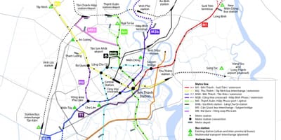 Ho chi minh city metro map